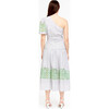 Women's Magdalena Dress, Optic White/Black/Mint - Dresses - 5