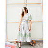 Women's Magdalena Dress, Optic White/Black/Mint - Dresses - 7
