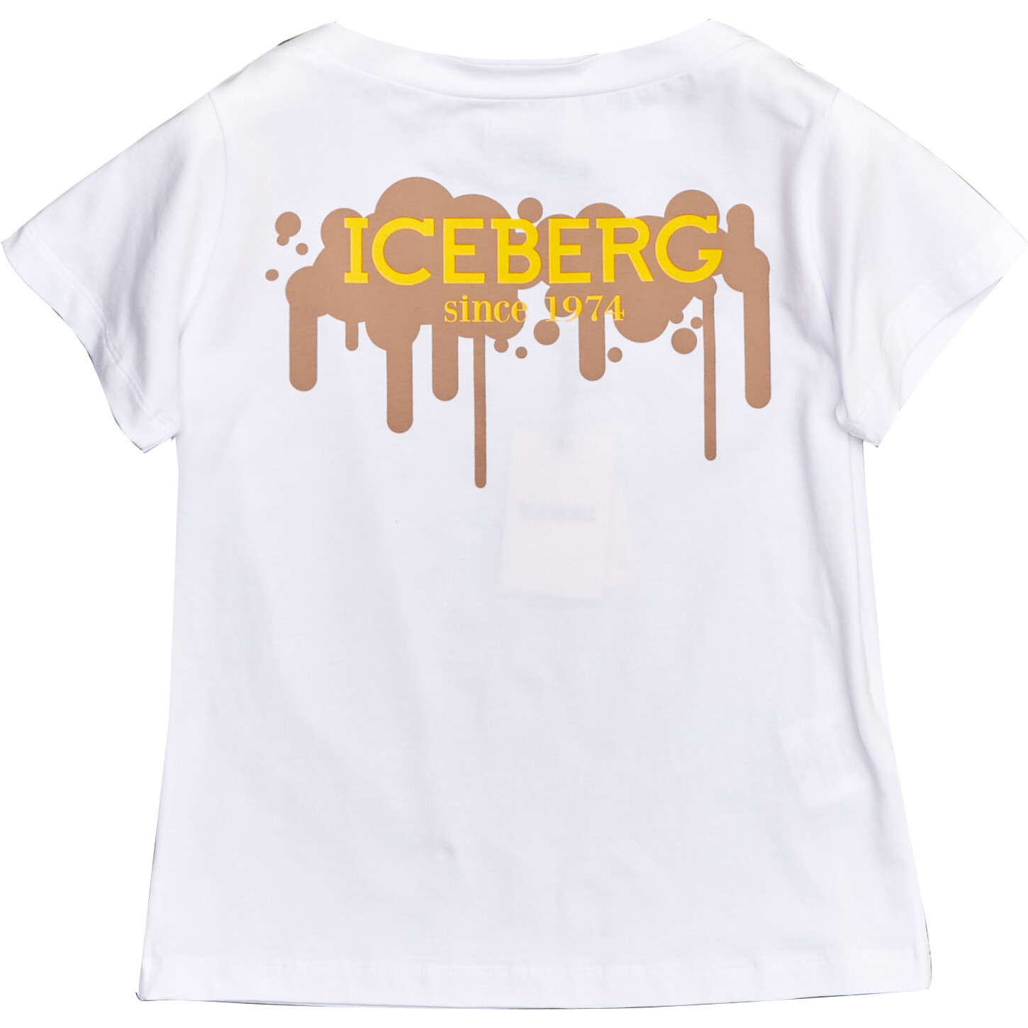 Tagged Logo Back T-shirt, White - T-Shirts - 1