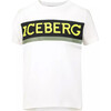 Classic Logo Stripe T-shirt, White - T-Shirts - 1 - thumbnail