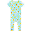 Short Sleeve Basic Romper, Ducky - Rompers - 1 - thumbnail