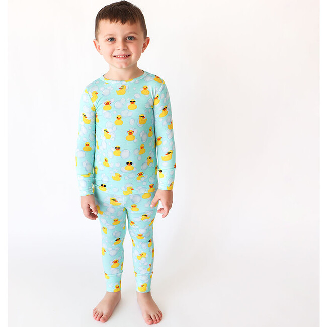 Long Sleeve Basic Pajama, Ducky - Pajamas - 2
