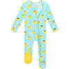 Footie Zippered One Piece, Ducky - Pajamas - 1 - thumbnail