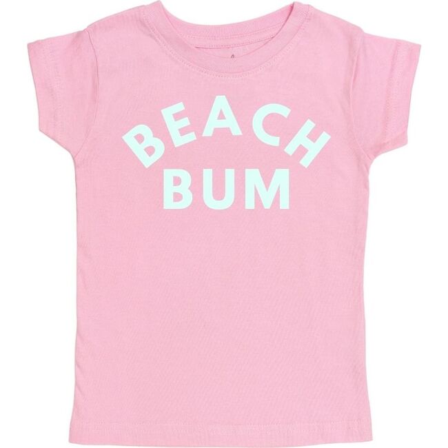 Beach Bum Short Sleeve Shirt, Light Pink