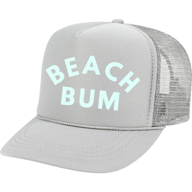 Beach Bum Trucker Hat, Gray