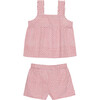 Girl's Jocasta Pajama Set, Pink - Pajamas - 1 - thumbnail