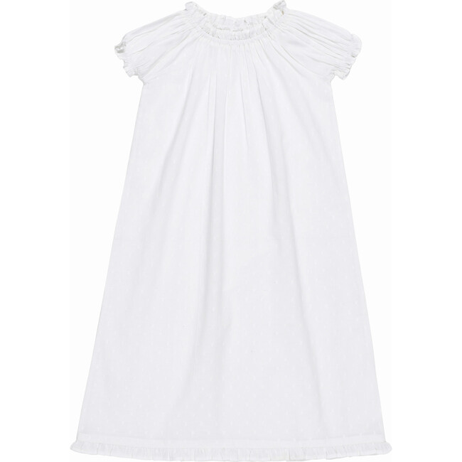 Girl's Elva Nightdress, White - Pajamas - 1