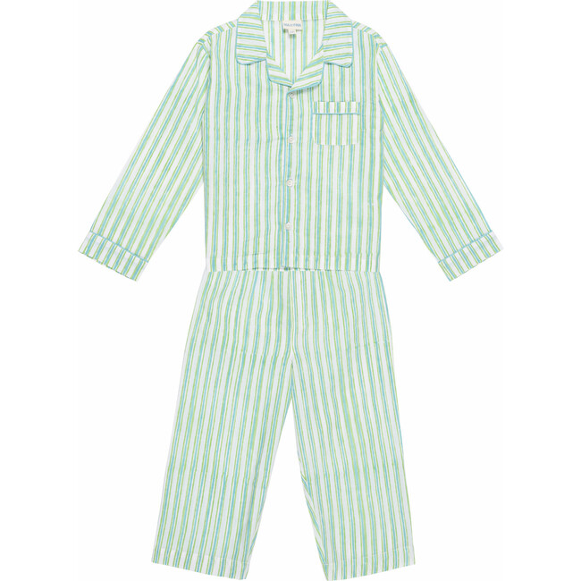 Boy's McKenzie Pajama Set, Spring Green - Pajamas - 1 - zoom