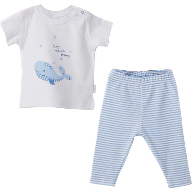 Whale Graphic Outfit, White