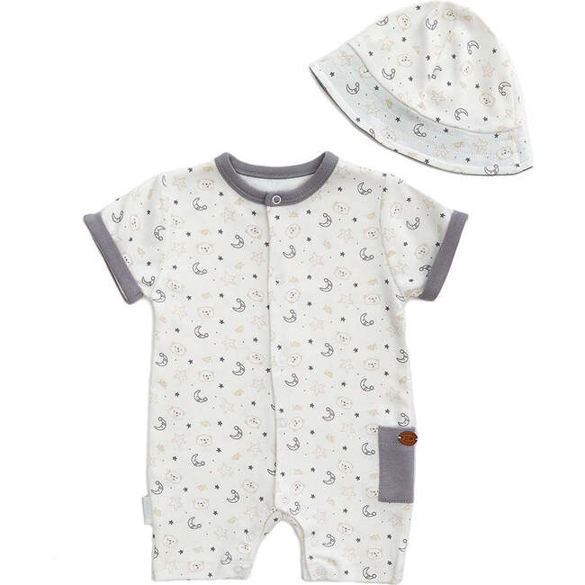 LWB Bodysuit & Hat, White