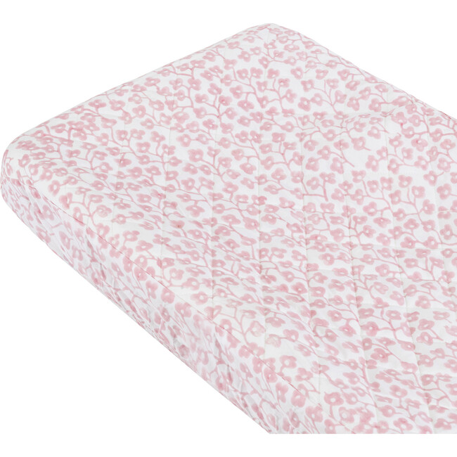 Dephine Quilted Changing Pad Cover, Pink