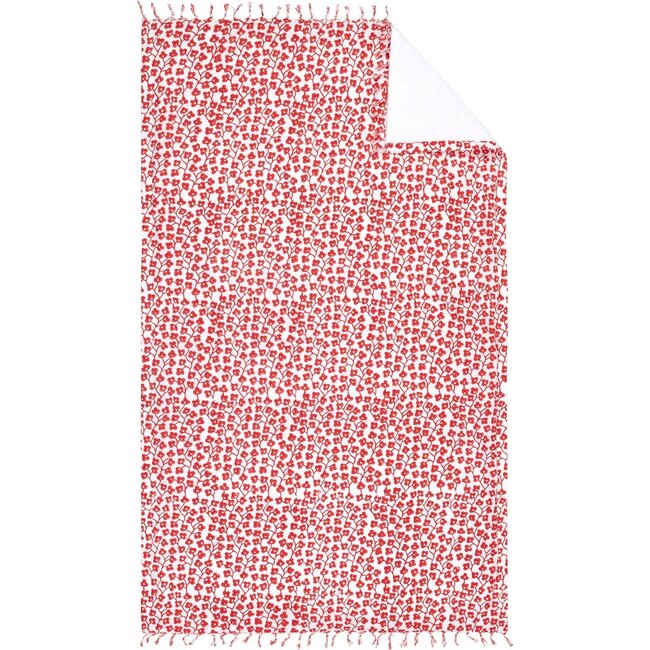 Delphine Beach Towel, Red - Towels - 1