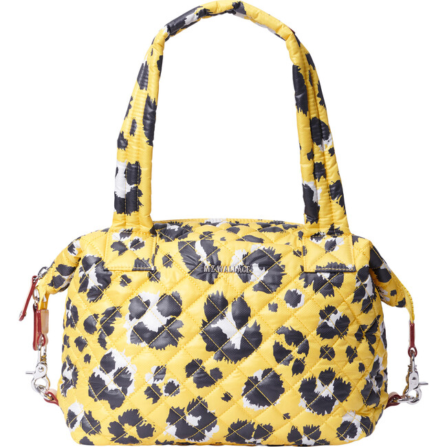 Medium Sutton Deluxe Bag, Yellow Leopard