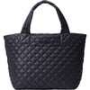 Small Metro Tote Deluxe, Black - Bags - 1 - thumbnail