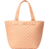 Medium Metro Tote Deluxe, Peach - Bags - 1 - thumbnail