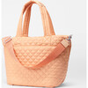 Medium Metro Tote Deluxe, Peach - Bags - 4