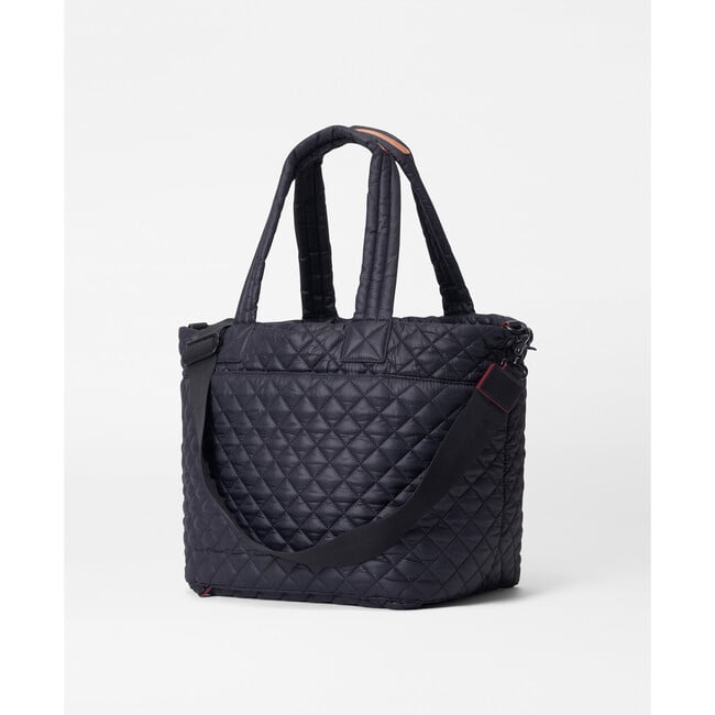 Medium Metro Tote Deluxe, Black - Bags - 5