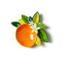Orange Shaped Tray - Accents - 1 - thumbnail