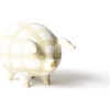 Gingham Piggy Bank, Ecru - Accents - 1 - thumbnail
