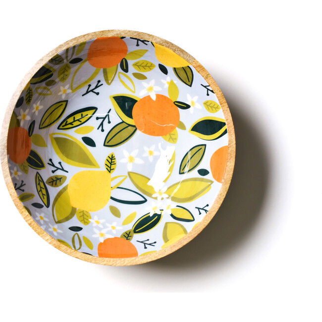 Citrus Wooden Footed Bowl