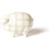 Gingham Piggy Bank, Ecru - Accents - 4 - thumbnail