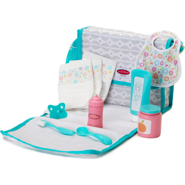 Soft Gray On the Go Baby Essentials - Dolls - 1