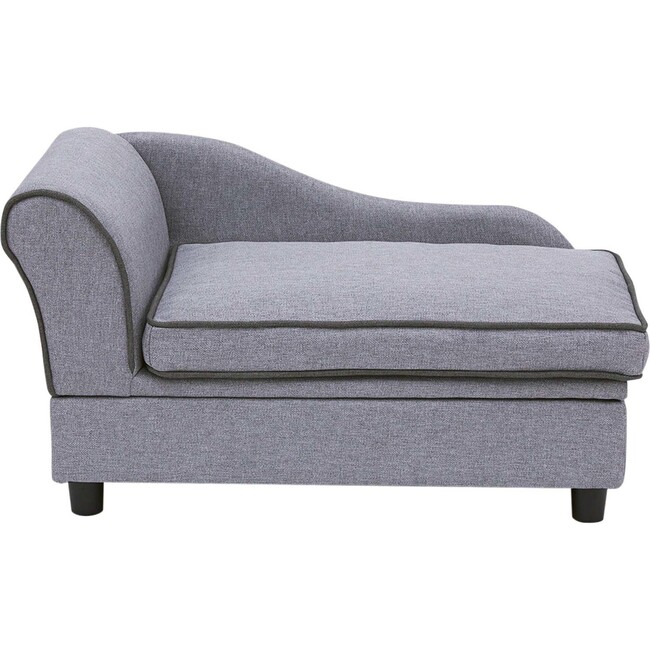 Ivan Linen Pet Sofa with Storage & Washable Cover, Grey