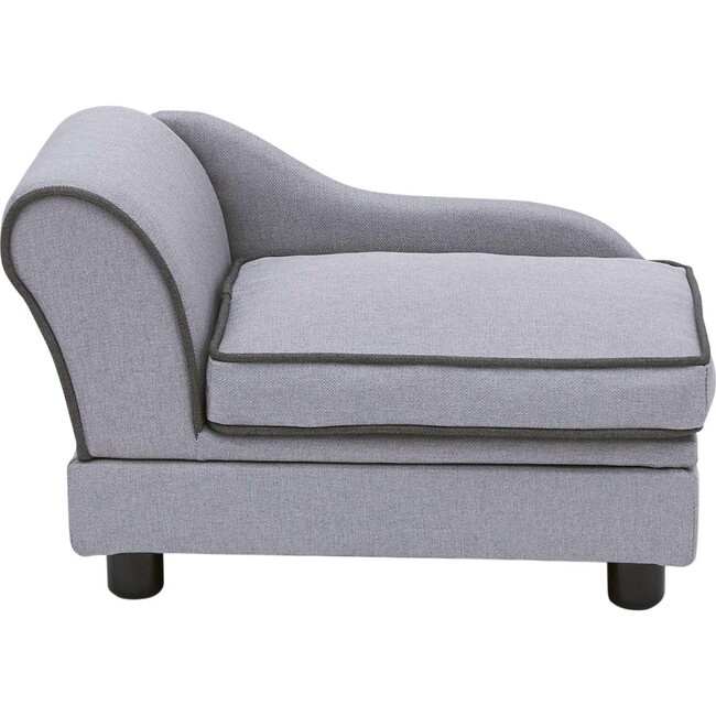  Ivan Linen Pet Sofa with Storage & Washable Cover, Light Grey