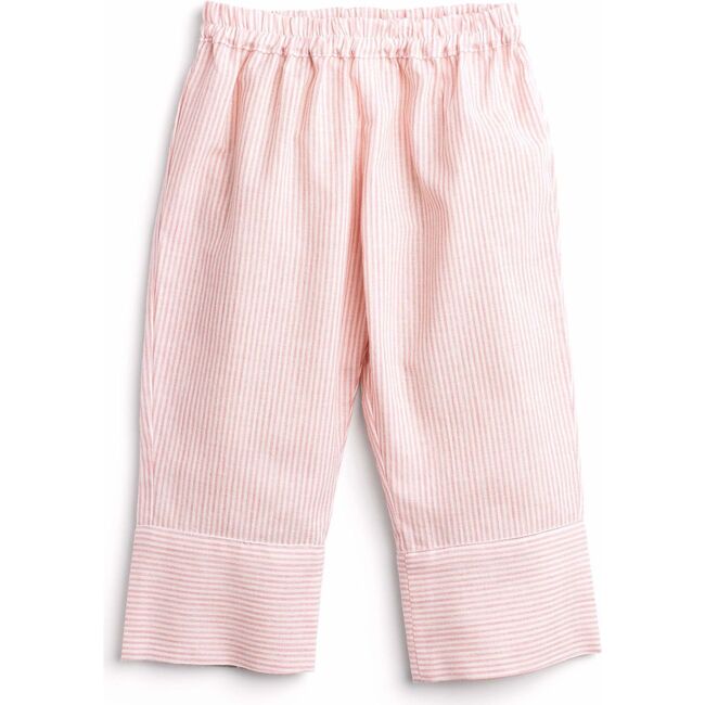 Organic Cotton Pant, Pink Stripe - Pants - 1