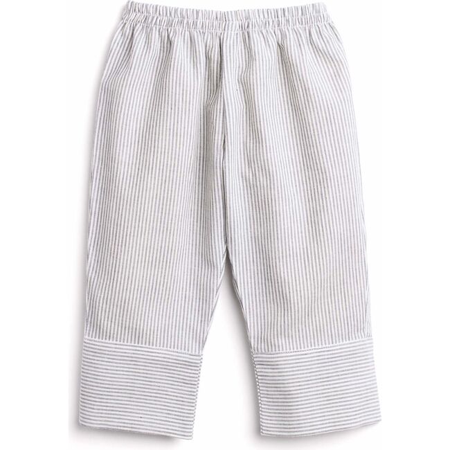 Organic Cotton Pant, Blue Stripe - Pants - 1