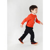 Toddler Intarsia Bear Sweater, Orange - Sweaters - 3