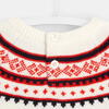 Toddler Jacquard Sweater, White & Red - Sweaters - 4