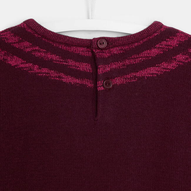 Illusion Effect Sweater, Plum - Sweaters - 4