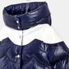 Color Block Puffer Jacket, Navy & White - Jackets - 5