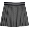 Pleated Flannel Skirt, Dark Grey - Skirts - 2
