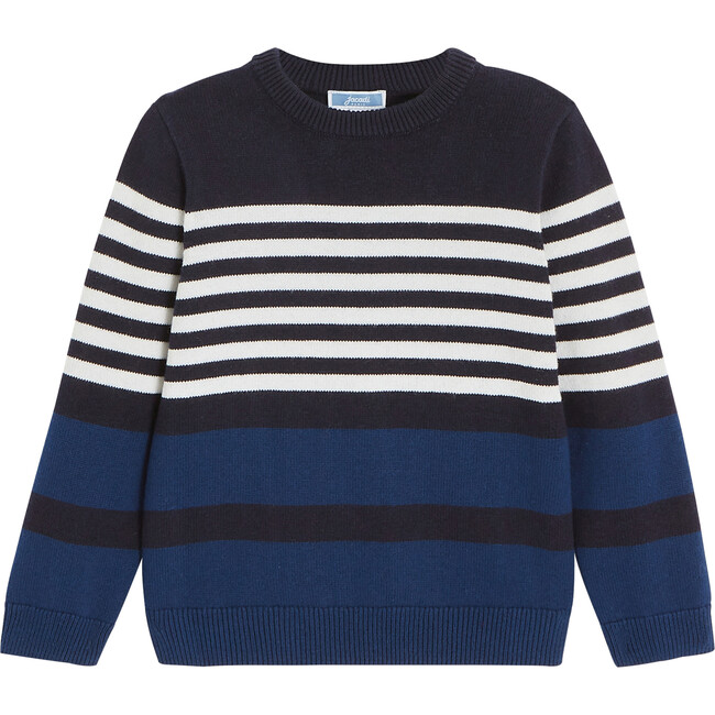 Sailor Sweater, Navy Blue - Sweaters - 1