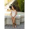 Lola Shoulder Tie One Piece, Vintage Rose Beige - One Pieces - 2