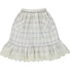 Valentina Skirt, Natural Check - Rompers - 1 - thumbnail