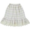 Valentina Skirt, Natural Check - Rompers - 2