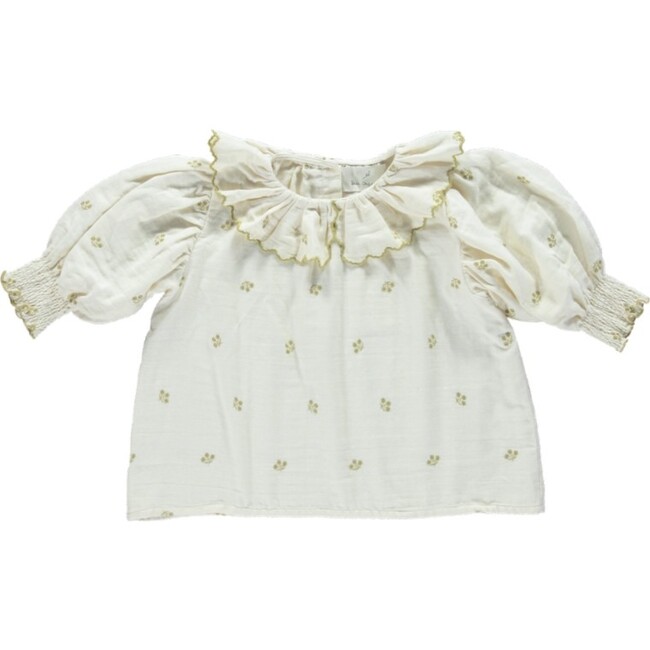 Olivia Blouse, Embroidered Florals