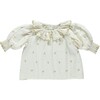 Olivia Blouse, Embroidered Florals - Blouses - 1 - thumbnail