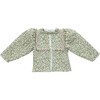 Laura Quilted Jacket, Green Garden - Jackets - 1 - thumbnail