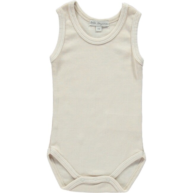 Gaia Singlet Onesie, Sand - Onesies - 1