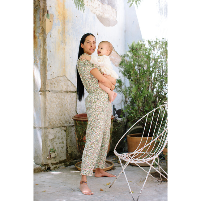 Laura Woman Pants, Green Garden - Pants - 3