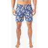 Men's Bayberry Swim Trunk, Navy Floral - Swim Trunks - 2