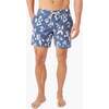 Men's Bayberry Swim Trunk, Navy Floral - Swim Trunks - 3