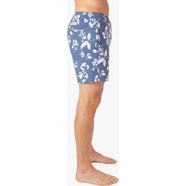 Men's Bayberry Swim Trunk, Navy Floral - Swim Trunks - 5