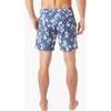 Men's Bayberry Swim Trunk, Navy Floral - Swim Trunks - 6