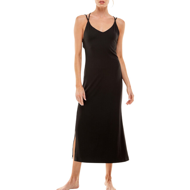 Women's Lola Dress, Solid Black - Dresses - 1