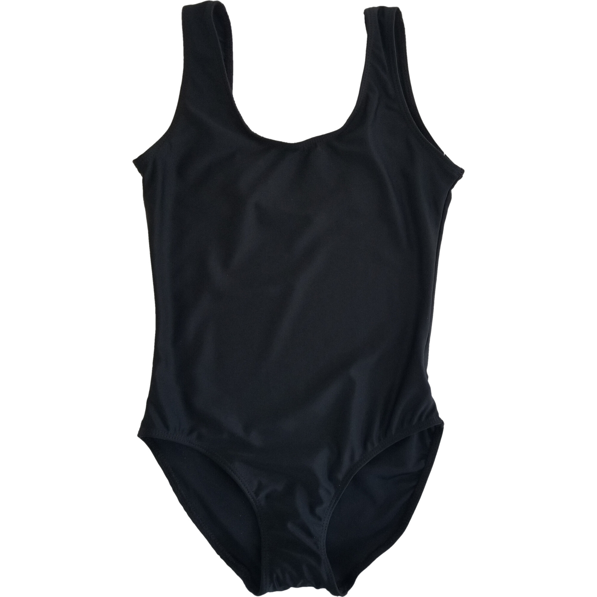 Basic One Piece Swimsuit, Black - One Pieces - 1